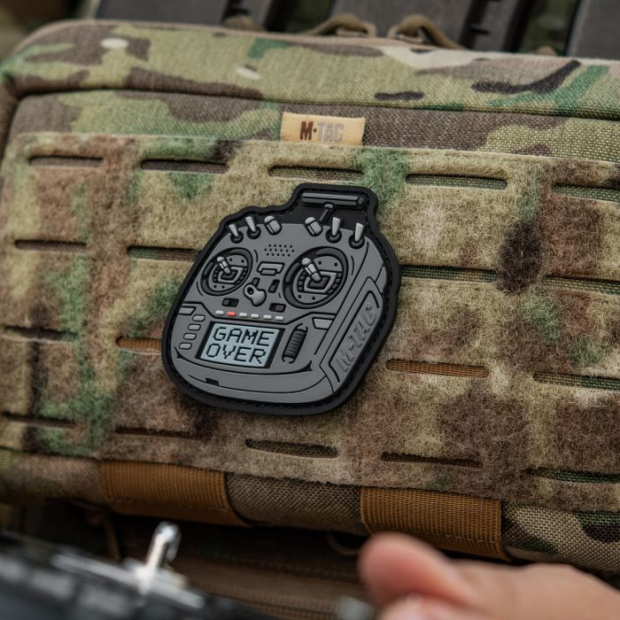 M-Tac нашивка пульт FPV сірий (PVC)