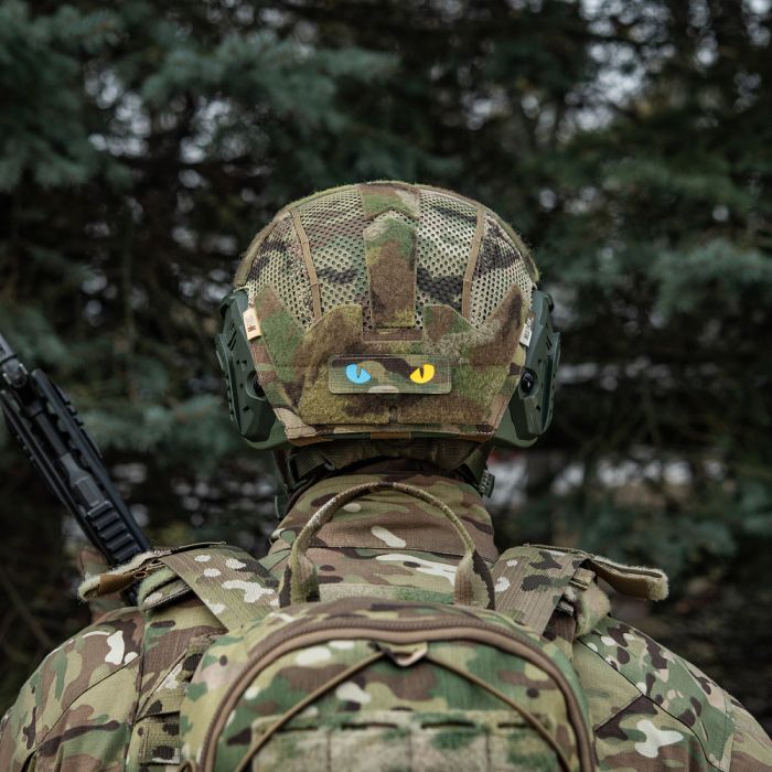 M-Tac нашивка Cat Eyes Laser Cut Multicam/Yellow/Blue/GID
