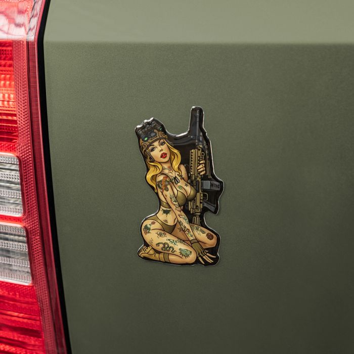 M-Tac наклейка об'ємна Tactical girl №5 Hooligan
