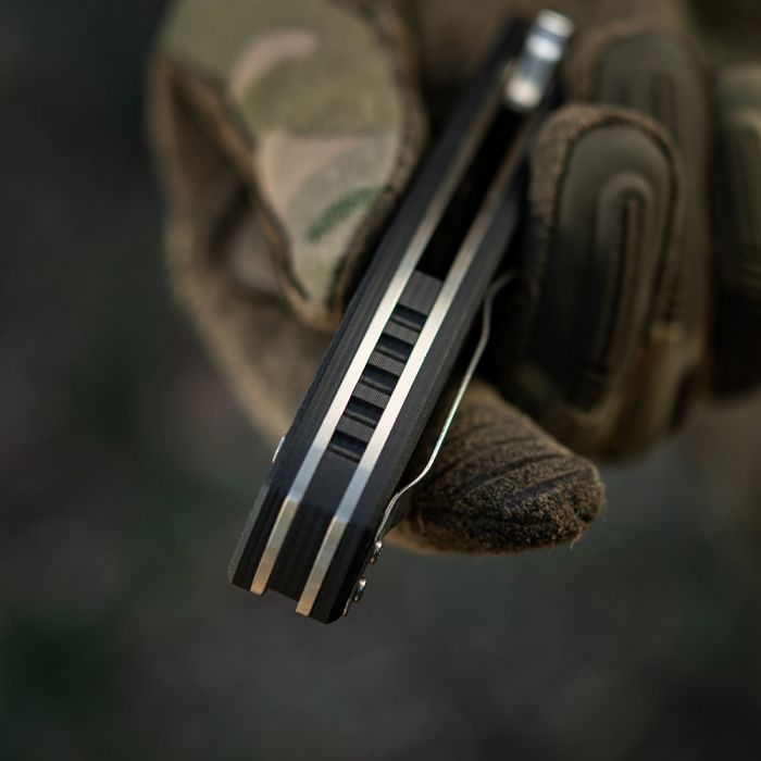 M-Tac ніж складаний Type 11 Black/Steel