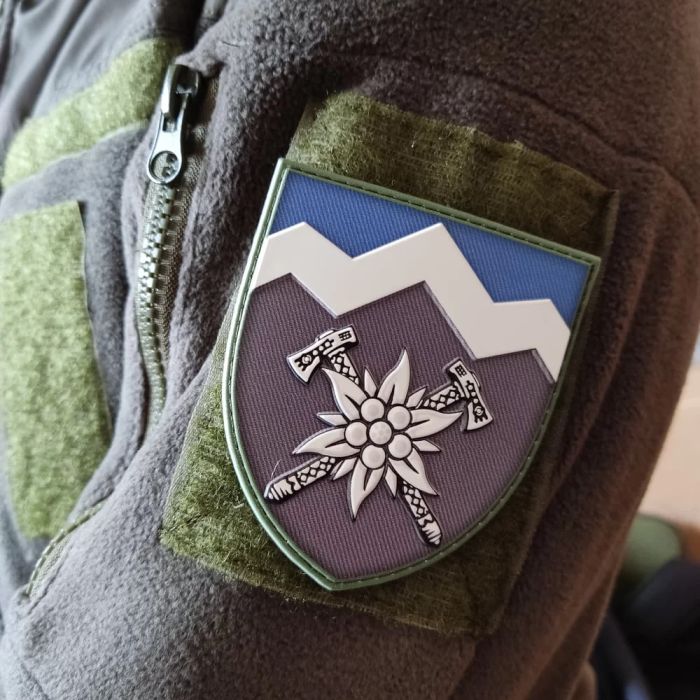 Шеврон ПВХ ЗСУ 10 окрема гірсько-штурмова бригада ОК Захід