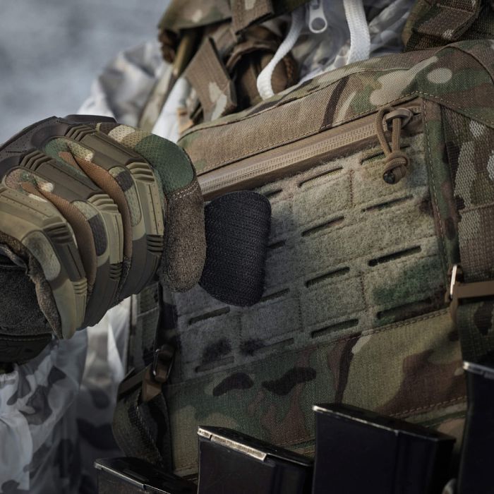 M-Tac нашивка шолом Жаху PVC Black/GID