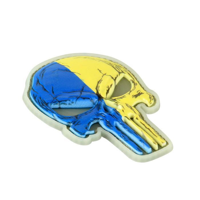 Нашивка Punisher синьо-жовтий GID