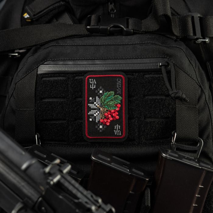M-Tac нашивка Орнамент Калина (вишивка) Black/Red