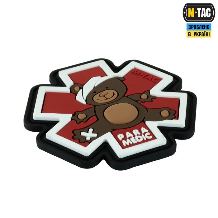 M-Tac нашивка Paramedic Медвідь (PVC) Brown/Black