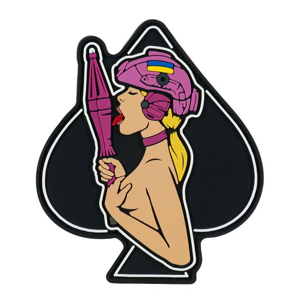 Brand Element нашивка (PVC) Піка-дівчина Yellow/Pink