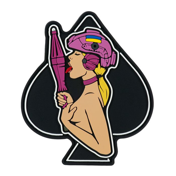 Brand Element нашивка (PVC) Піка-дівчина Yellow/Pink