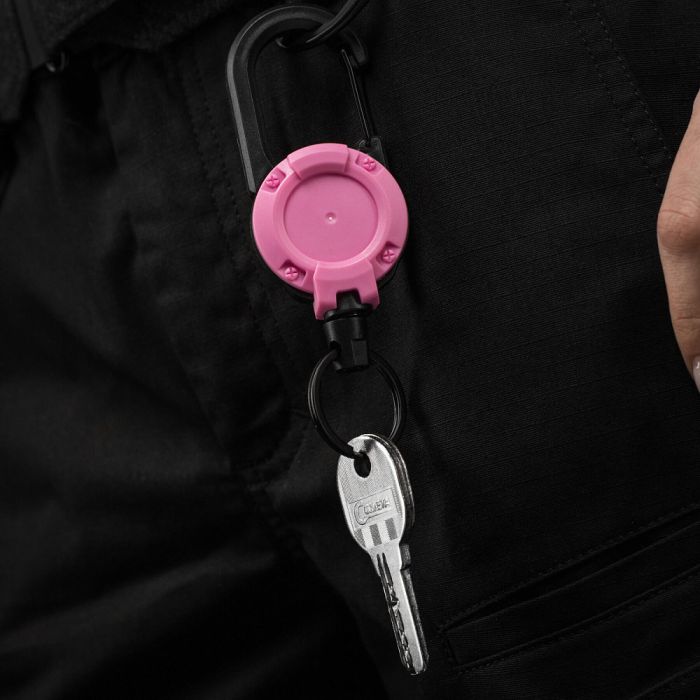 M-Tac карабин зі шнуром для ключів Pink