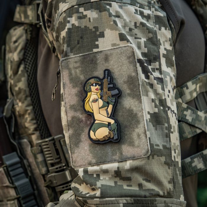 M-Tac нашивка Tactical girl №4 PVC Blonde