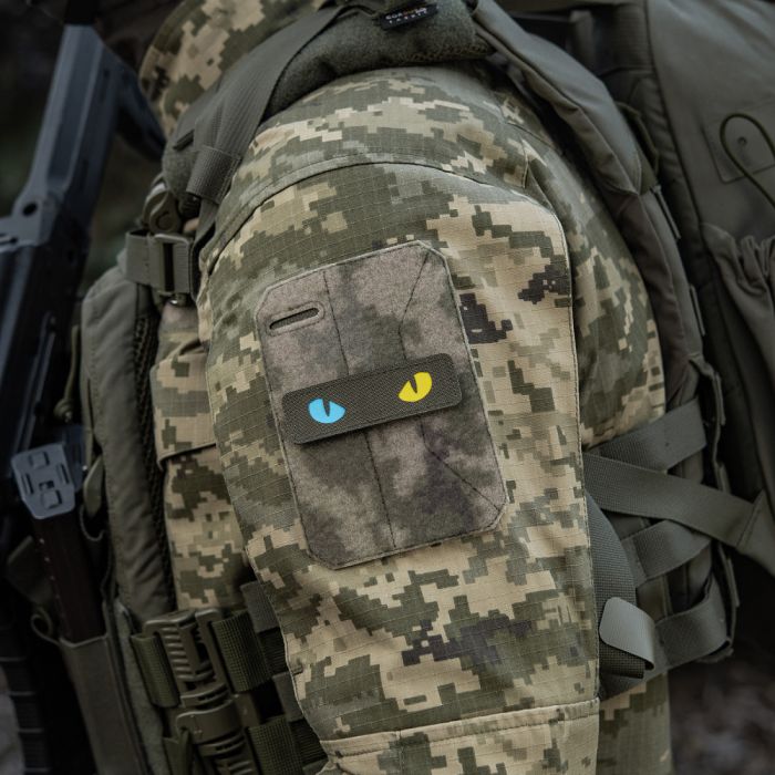 M-Tac нашивка Cat Eyes Laser Cut Ranger Green/Yellow/Blue/GID