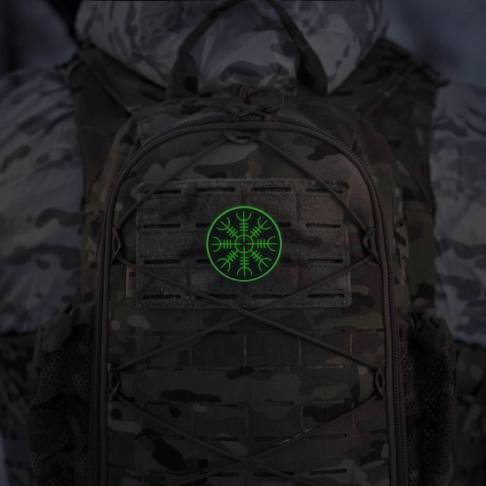 M-Tac нашивка шолом Жаху PVC Black/GID