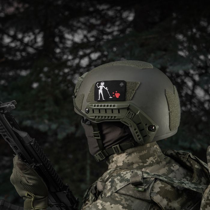 M-Tac нашивка прапор Чорна Борода Сапер Black