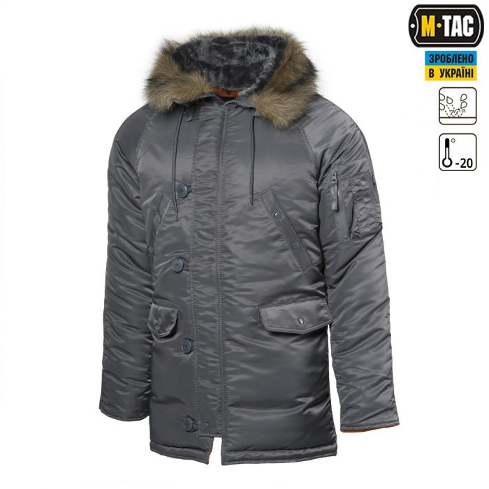 M-Tac парка N3B Зимове Сонце сіра