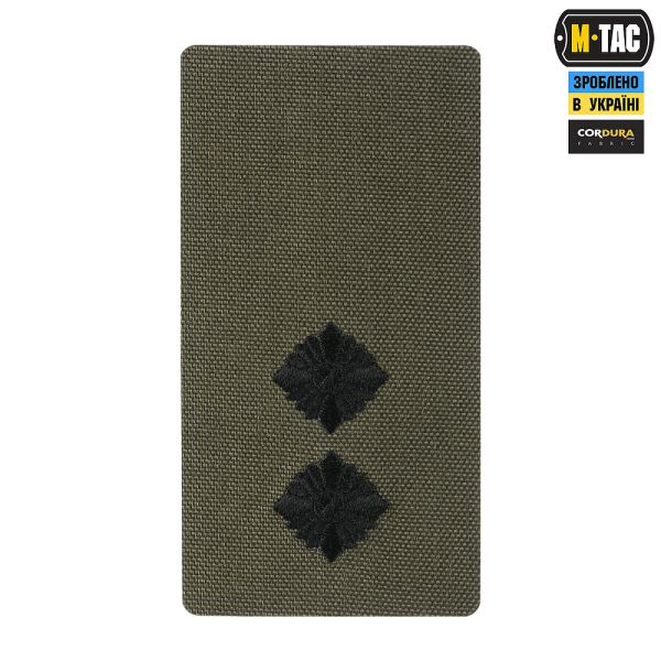 M-Tac погон на липучці Лейтенант (вишивка) Ranger Green