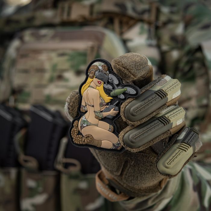 M-Tac нашивка Tactical girl №6 PVC Yellow/MC V2