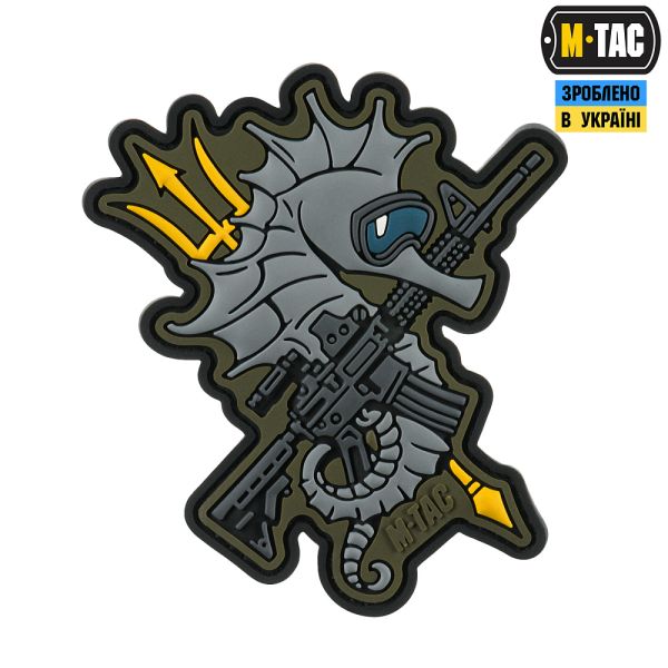 M-Tac нашивка Морський коник (PVC) coyote