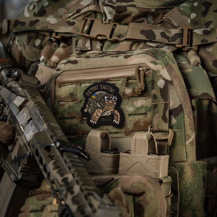 M-Tac нашивка Retro Tactic (вишивка) Black
