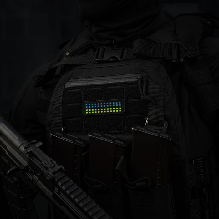 M-Tac нашивка прапор України 25х80 Laser Cut Black/Yellow/Blue/GID