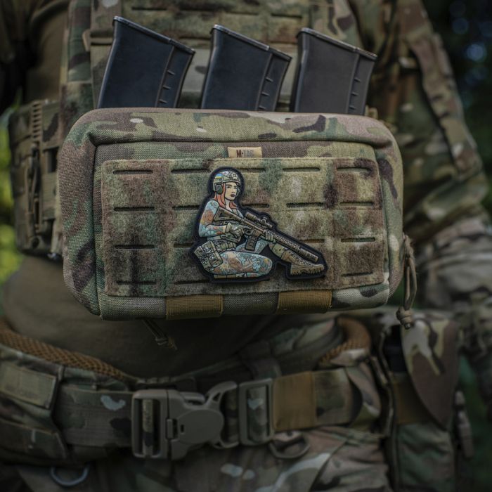 M-Tac нашивка Tactical girl №2 Якудза redhed PVC MC