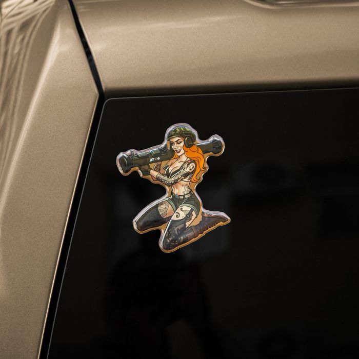 M-Tac наклейка об'ємна Tactical girl №10 AT4 Скандінавік