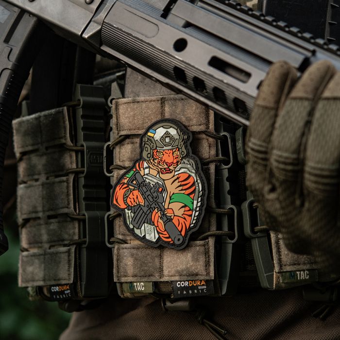 M-Tac нашивка Тигр Зелений скотч PVC MМ14