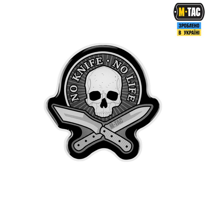 M-Tac наклейка об'ємна No Knife - No Life