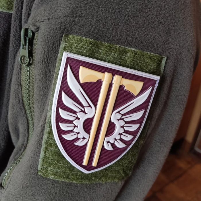 Шеврон ПВХ ЗСУ 77 окрема аеромобільна бригада новий