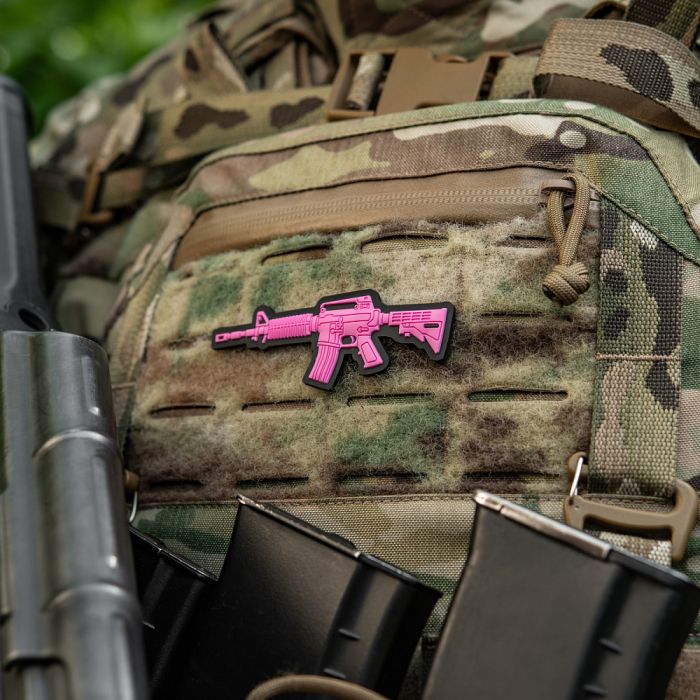 M-Tac нашивка M4A1 3D PVC Pink