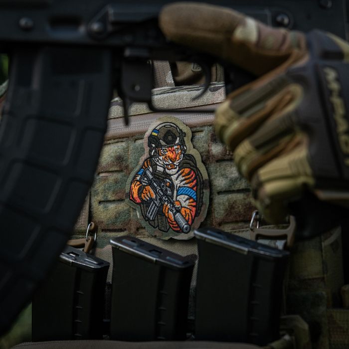 M-Tac нашивка Tiger (вишивка) Multicam/RG/Blue