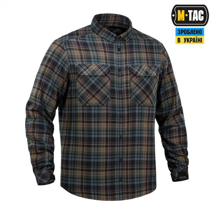 M-Tac сорочка Lumberjack Merino Cold Weather Blue/Yellow