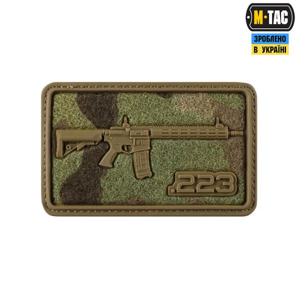 M-Tac нашивка AR-15 Velcro/PVC Multicam