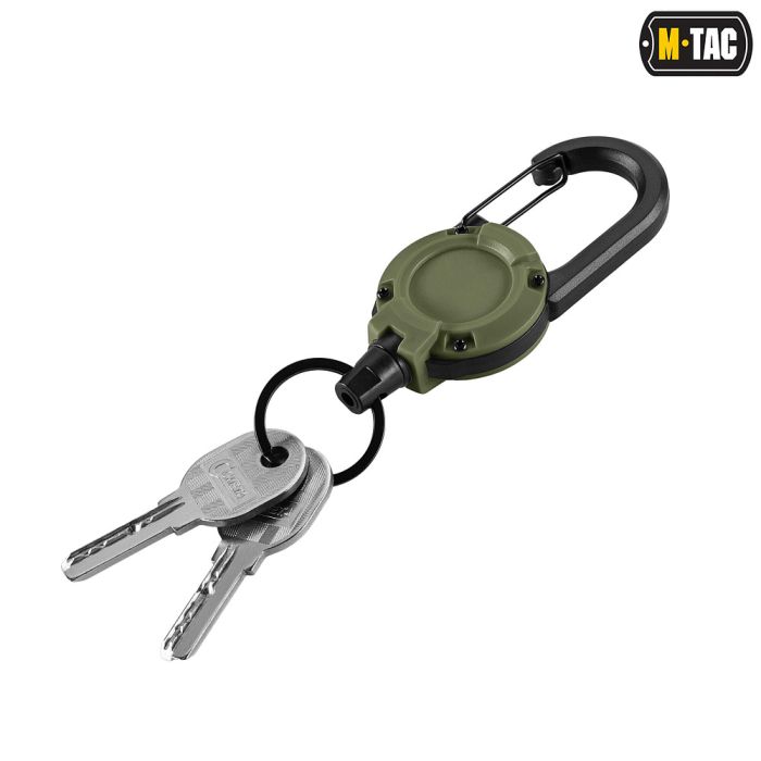 M-Tac карабин зі шнуром для ключів Olive
