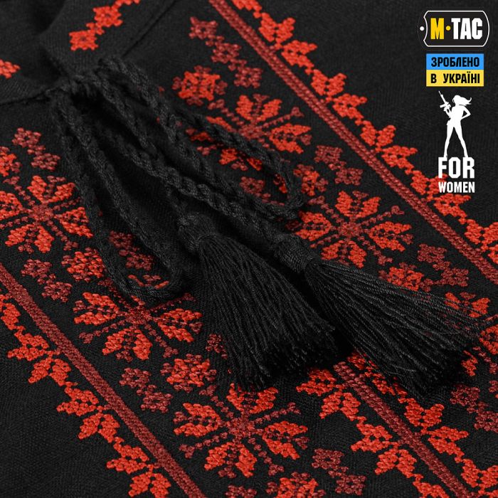 M-Tac вишиванка жіноча 100% льон чорна