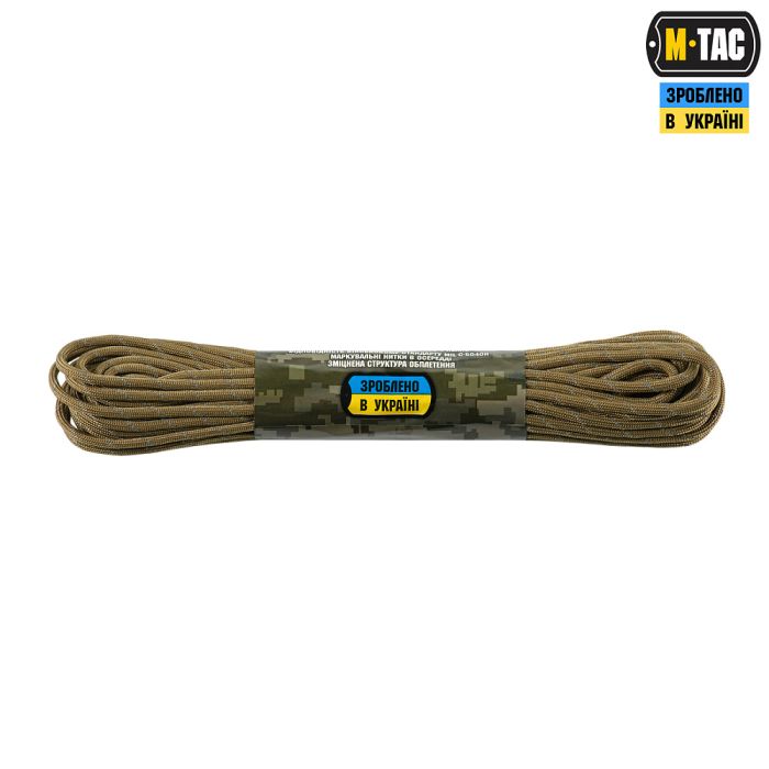M-Tac паракорд 550 mil-spec 15m Coyote Reflective