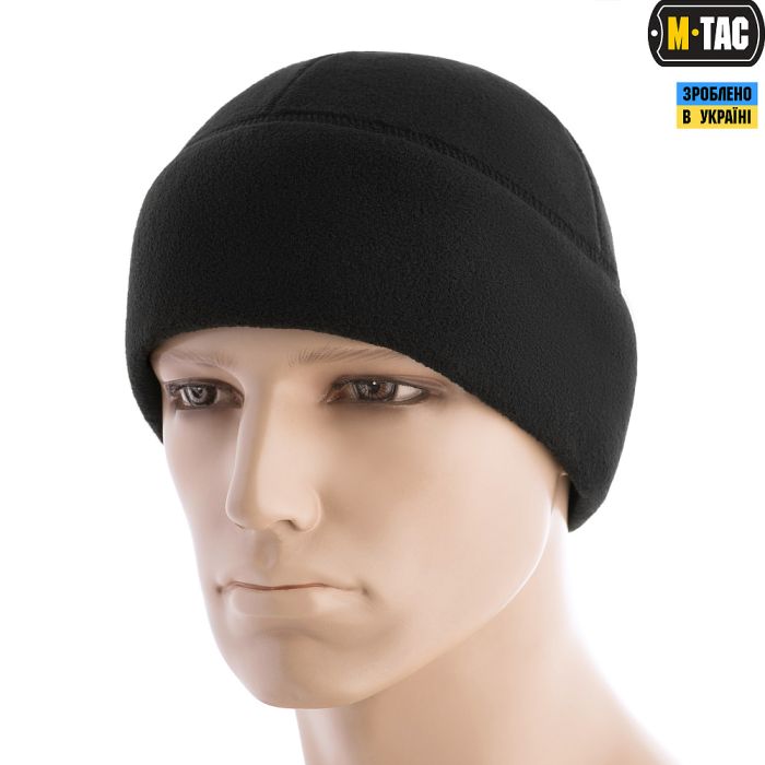 M-Tac шапка Watch Cap фліс (260г/м2) with Slimtex Black