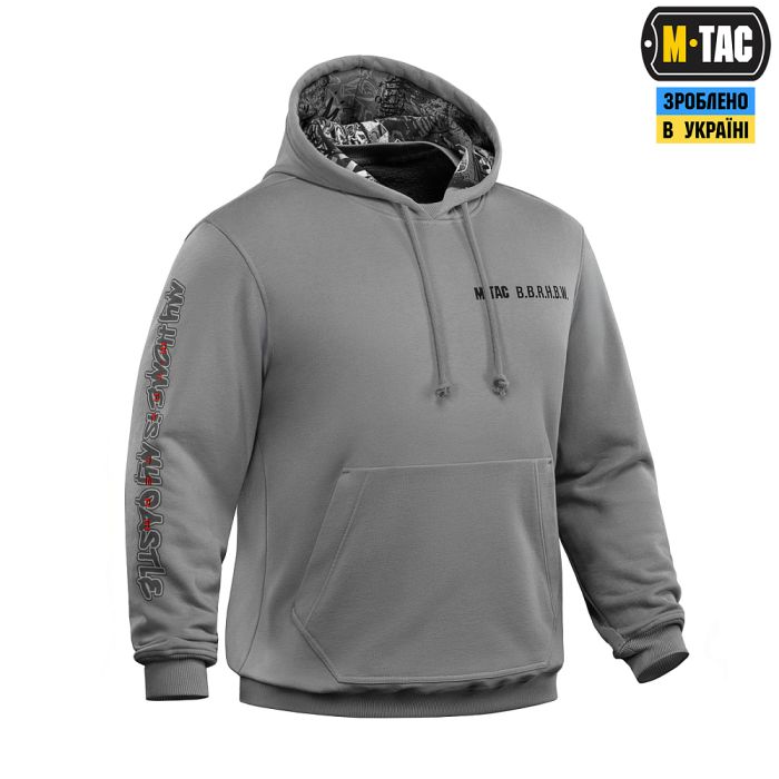M-Tac кофта Hoodie My Home is my Castle Oversize Hard Light Grey