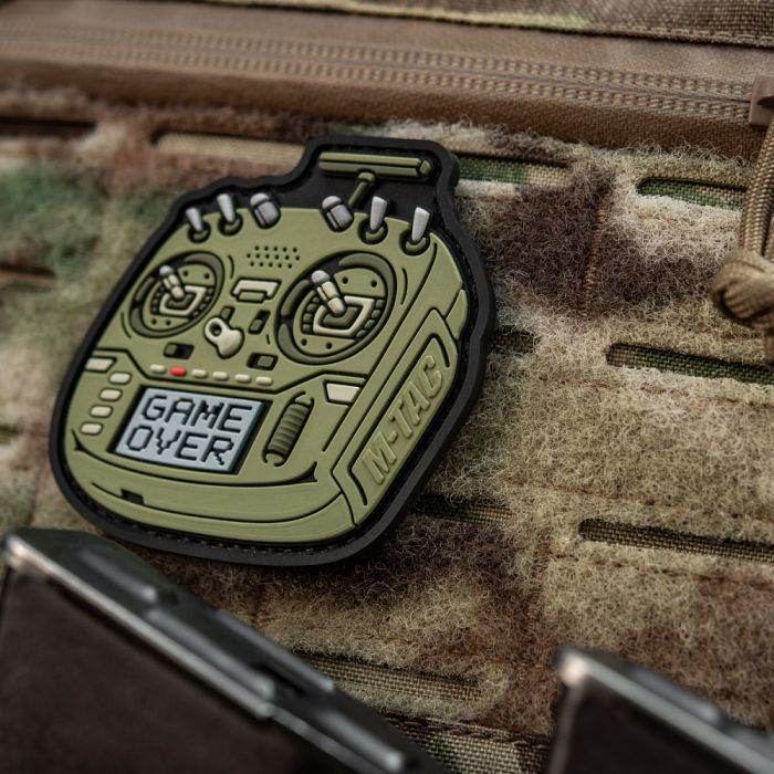 M-Tac нашивка пульт FPV олива (PVC)