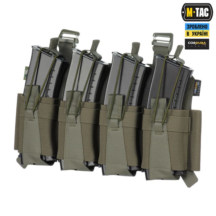 M-Tac передня панель для чохла бронежилета Sturm на 4 магазина Ranger Green