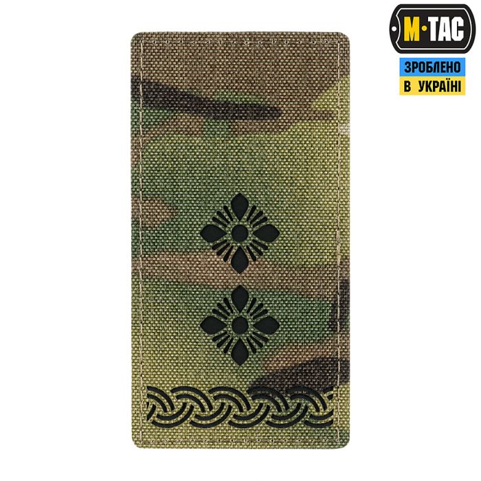 M-Tac погон на липучці підполковник Multicam