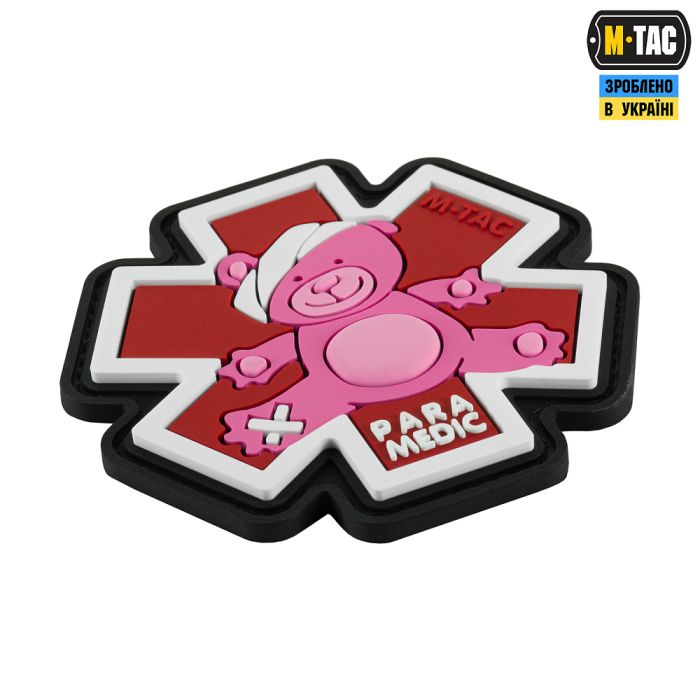 M-Tac нашивка Paramedic Медвідь (PVC) Pink/Black