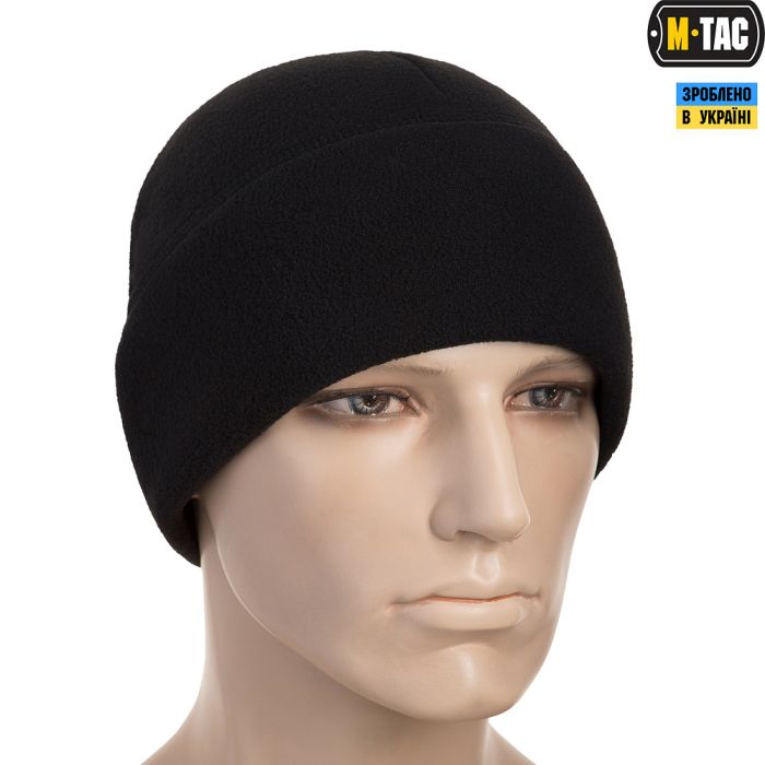 M-Tac шапка Watch Cap фліс (330г/м2) with Slimtex Black