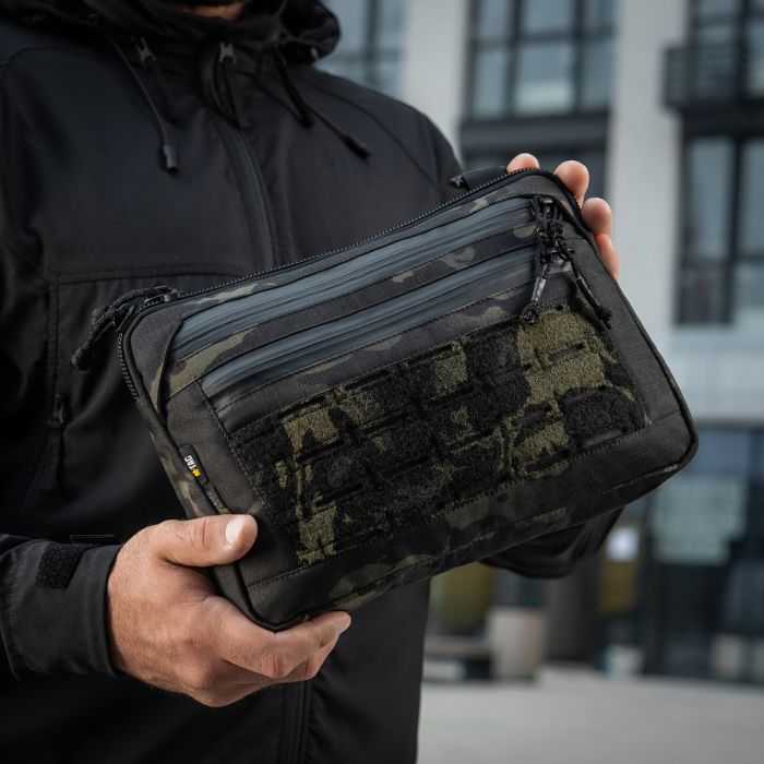 M-Tac сумка Admin Bag Medium Elite з липучкою Multicam Black/Black