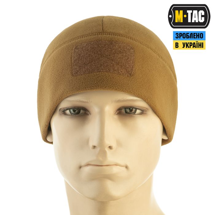 M-Tac шапка Watch Cap Elite фліс (320г/м2) з липучкою Coyote Brown