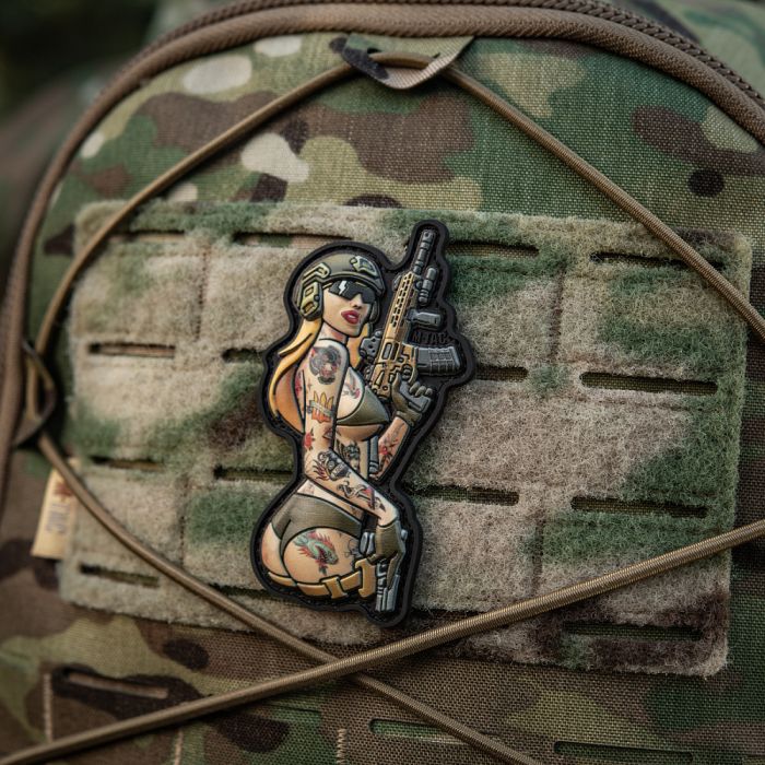 M-Tac нашивка Tactical girl №4 PVC tattoo Пантера