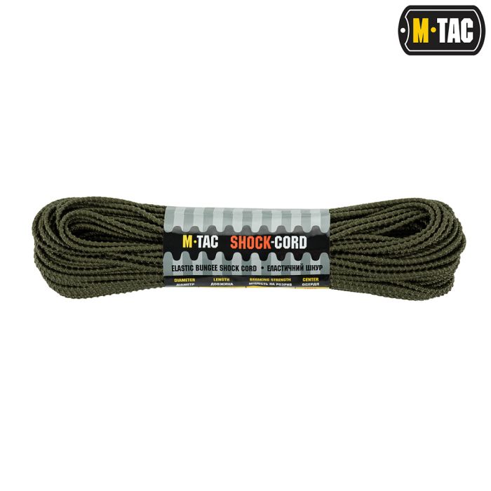 M-Tac паракорд Shock-Cord 3mm 30m Dragon Skin OD Green