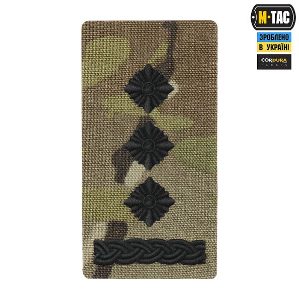 M-Tac погон на липучці Полковник (вишивка) Multicam