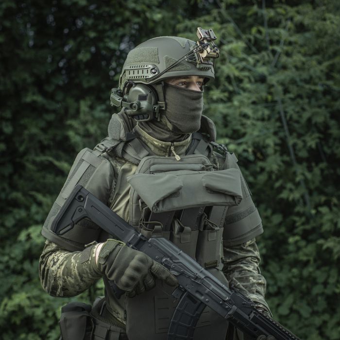 M-Tac Горжет сумісний з активними навушниками 1 клас захисту Elite Ranger Green