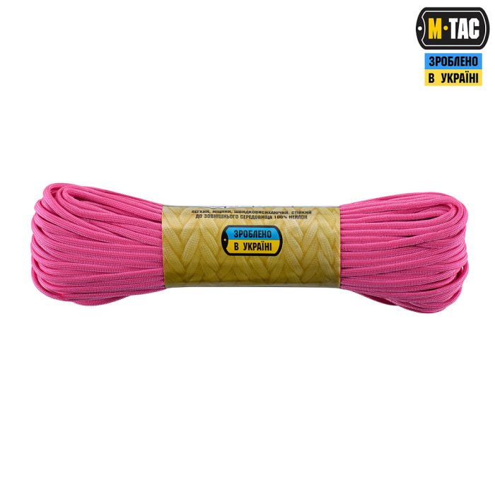 M-Tac паракорд 550 type III 30m Neon Pink