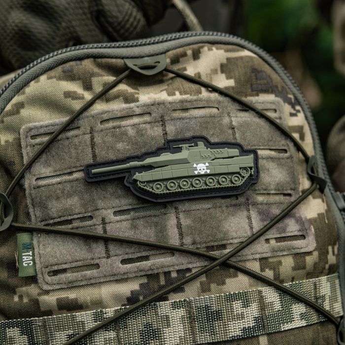 Нашивка Танк череп