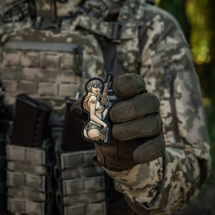 M-Tac нашивка Tactical girl №4 PVC MM14